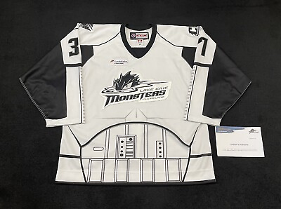 #ad Cleveland Monsters Game Worn Used CCM MIC AHL Authentic Star Wars Jersey 54 $449.00
