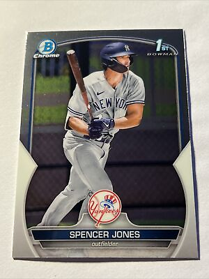 #ad 2023 Bowman Chrome SPENCER JONES 1st Prospects #BCP 139 Yankees $5.74