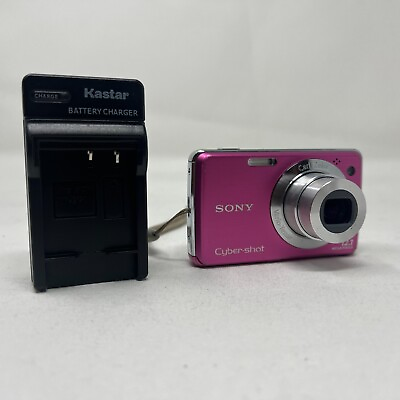 #ad Sony Cyber shot DSC W220 12.1MP Digital Camera Pink $147.95