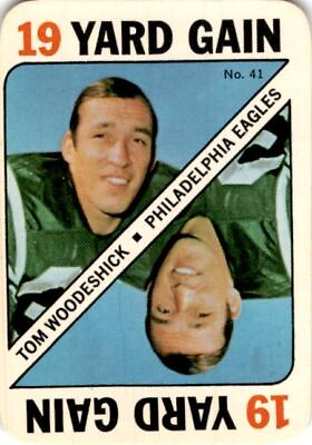 #ad 1971 Topps Football #41 Tom Woodeshick Philadelphia Eagles Vintage Original $1.79