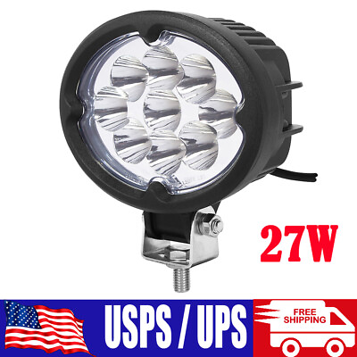 #ad #ad Universal 27W LED Work Light Spot Headlight For Tractor Suv Atv Boat US $39.90