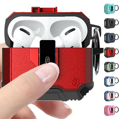 #ad For Apple Airpods 3 2 1 Airpods Pro Shockproof Hard Hybrid Keychain Case Cover $10.99