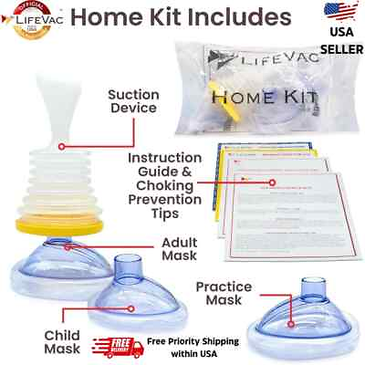 #ad LifeVac Portable Home Kit First Aid Anti Choking Device for Adult and Children $20.80