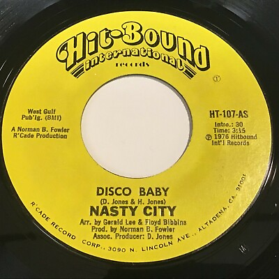 #ad Nasty City Disco Baby Instrumental 45 Funk Soul $34.99
