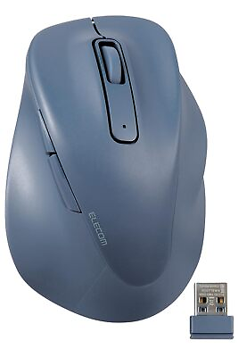#ad Elecom Wireless Mouse EX G Wireless 2.4GHz Quiet LSize 5Button Blue $47.61