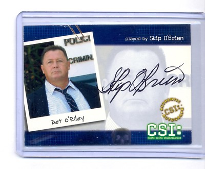 #ad CSI Series 2 Auto Autograph Card CSI B6 Skip O#x27;Brien as Det. O#x27;Riley $4.99