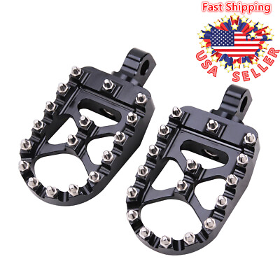 #ad Wide MX Style Foot Pegs Rests Pedals Bobber For Harley Dyna Sportster XL883 1200 $26.27