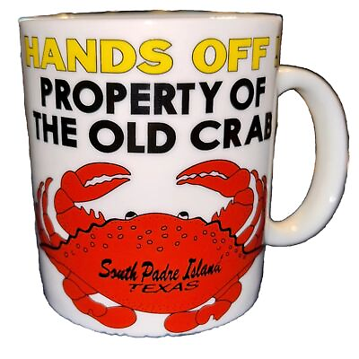 #ad AGIFTCORP “Hands Off Property of the Old Crab Bar South Padre Island TEXAS” Mug $18.00