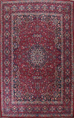 #ad Antique Vegetable Dye Mood Hand knotted Area Rug Floral Oriental Over Size 11x15 $2563.00