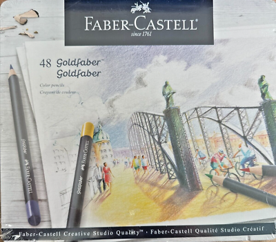 #ad FABER CASTELL Creative Studio GOLDFABER Color Pencils Tin Set 48 Count $29.99