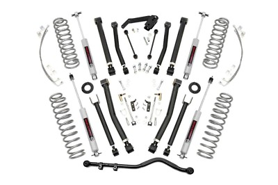 #ad Rough Country 4quot; X Series Lift Kit w Shocks for Jeep Wrangler JL JKU 07 18 4dr $1399.95