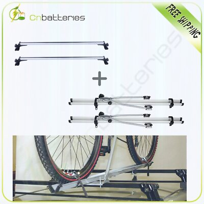 #ad For Universal Top Cross Bar Luggage Roof Rack Carrier CrossBar Roof Bike Bicycle $121.50