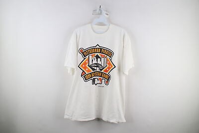 #ad Vtg 90s Mens XL Thrashed 1994 All Star Game Pittsburgh Pirates Baseball T Shirt $31.45