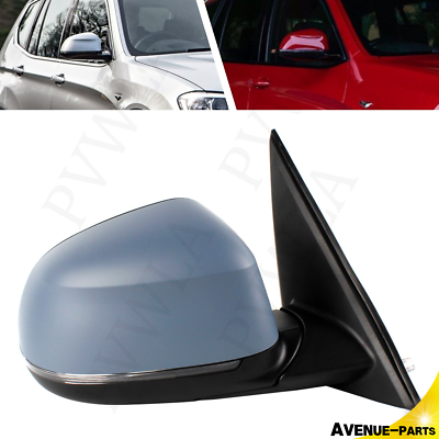 #ad For BMW X3 F25 2014 2017 Memory Power Fold Signal Mirror Paintable Right Side $285.99