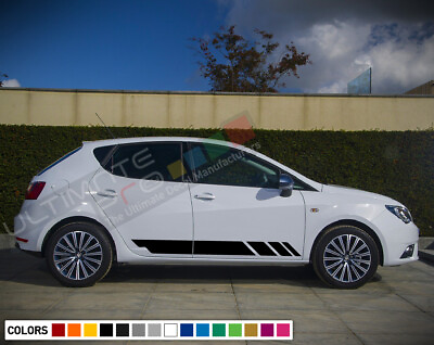 #ad 2x Decal sticker Stripe kit For Seat Ibiza graphic mirror sport hybrid body tune $73.00