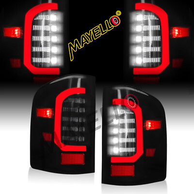 #ad Smoke Lens LED Tail Lights For 2007 2014 Chevy Silverado 1500 2500 Black Lamps $106.79