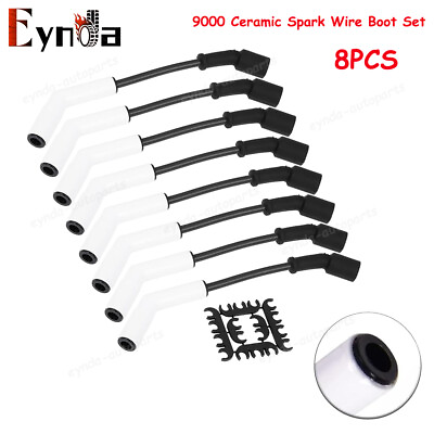 #ad Spark Plug Wire Set 9070C Extreme 9000 Ceramic Boot for GM LS3 LS4 LS7 LT N0I8 $34.39