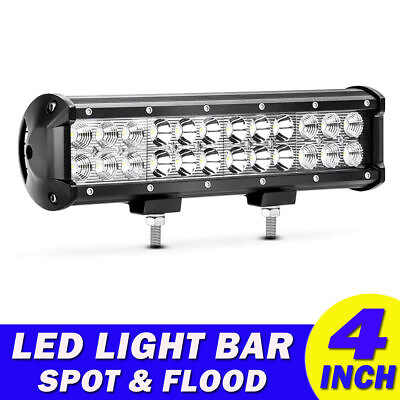 #ad 12inch LED Work Light Bar 120W For Jeep Truck SUV Fog Bumper Driving Lamp Flood $21.99