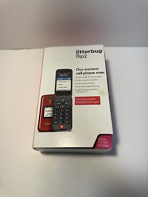 #ad Lively Jitterbug Flip2 Flip Cell Phone Red $45.00