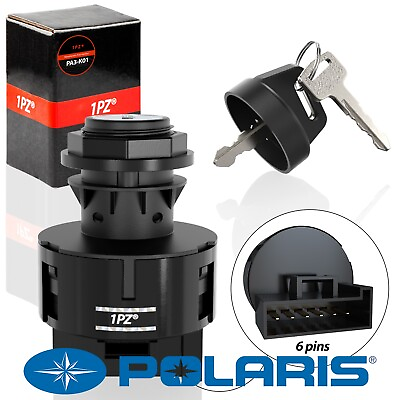 Ignition Key Switch 3 Position For Polaris RZR 800 XP 900 1000 Ranger Sportsman $13.59