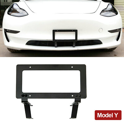 for Tesla Model Y No Drilling Front License Plate Frame License Mount Holder $22.99