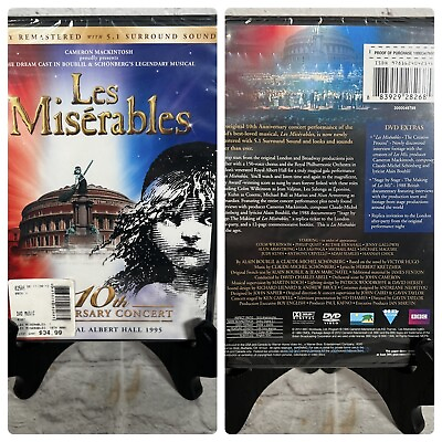 #ad Les Miserables In Concert DVD 2012 2 Disc Set Special Edition RARE NEW SEALED $69.95