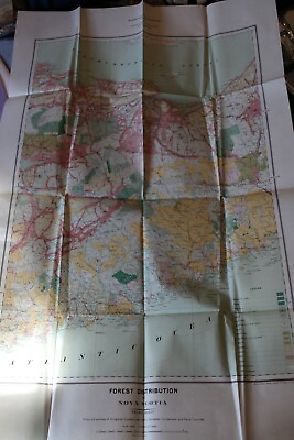 #ad Nova Scotia Halifax Rare MAP 1912 Forest Distribution map Truro Sheet C $29.95