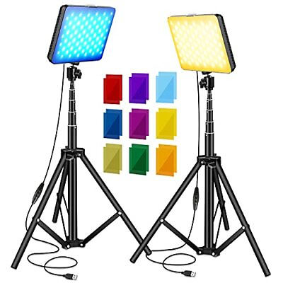 #ad 2 Packs USB 132 LED Video Light Kits for Continuous Table Top Studio Shooting... $79.49