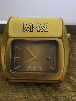 #ad Vintage EDIZON LIGHT watch Rare Gold PLATED NOT WORK $71.43
