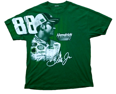 #ad 2005 Dale Earnhardt Jr T Shirt Mens XL Green Amp Energy Nascar All Over Print $27.74