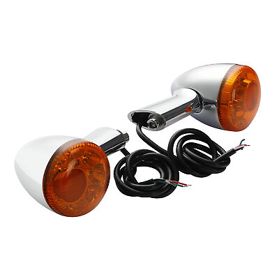 Pair Amber Rear Turn Signals LED Light For Harley Sportster XL 883 XL 1200 92 up $34.89
