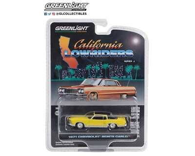 #ad Greenlight Chevrolet Monte Carlo 1971 Yellow with Black Roof 63040 C 1 64 $4.49
