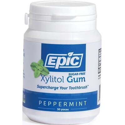 #ad Epic Dental Xylitol Gum Peppermint 50 Ct $7.58