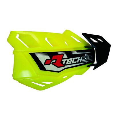 #ad Racetech Handguards FLX With Mounting Kit Neon Yellow Motocross MX Off Road GBP 42.39