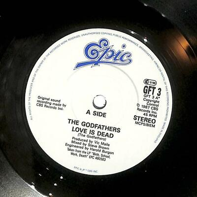 #ad The Godfathers Love Is Dead UK 7quot; Vinyl Record Single 1988 GFT3 Epic 45 VG GBP 4.50