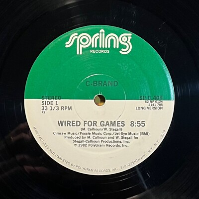 #ad funk boogie modern soul 12” C BRAND Wired For Games HEAR Spring 1982 $54.99