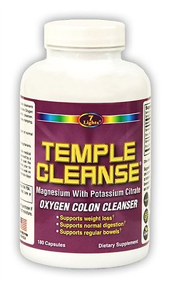 7 Lights Temple Cleanse Oxygen Colon Cleanser 180 Capsules $46.20