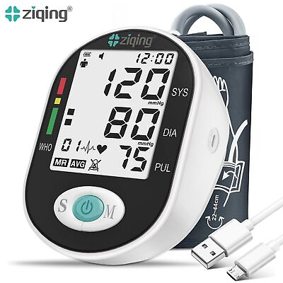#ad Digital Blood Pressure Monitor Upper Arm Heart Rate Machine amp; Extra Large Cuff $10.99
