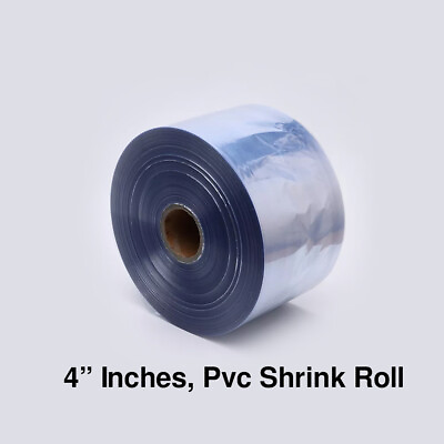 #ad KLIEN 4quot; Inches Transparent PVC Heat Shrink RollWrap 150 160 Guage 8Kg Roll $79.00