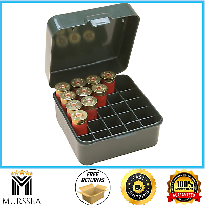 #ad MTM Multi Gauge 25 Round12 16 or 20 Shotshells Box holds Color Forest Green $9.75