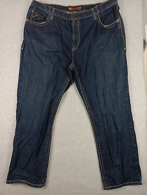 #ad Ariat FR Men’s Low Rise M4 Boot 44x30 Blue Jeans Cat 2 Work Jeans EXCELLENT $34.99