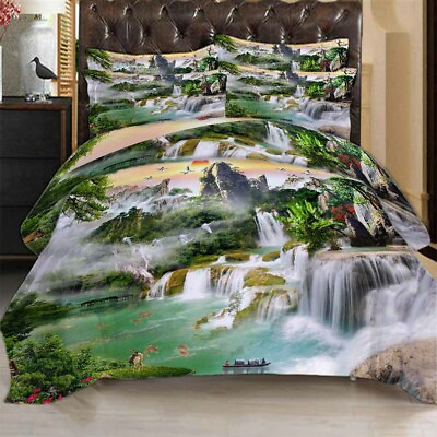 #ad Great Mountains 3D Printing Duvet Quilt Doona Covers Pillow Case Bedding Sets AU $189.00