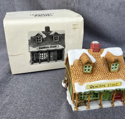 #ad Dept 56 General Store New England Village Series #65307 1986 Christmas House $24.99