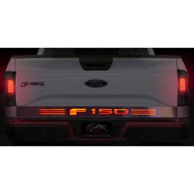 #ad Tailgate Panel w Red LED #x27;F150#x27; Logo for 2017 Ford F 150 Stainless Brushed $468.37