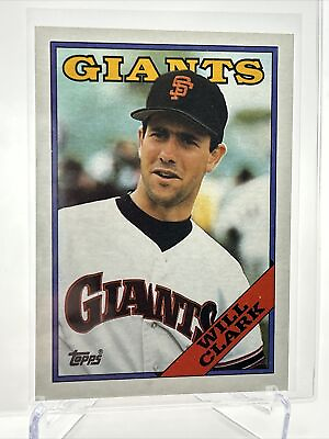 #ad 1988 Topps Will Clark Baseball Card #350 Mint FREE SHIPPING $1.25