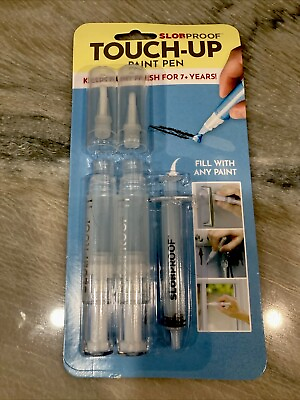 #ad Slobproof Touch Up Paint Pen Fillable Paint Brush Pens for Wall Crafts. 2 Pen $15.75