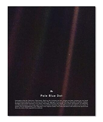 16x20 The Pale Blue Dot Poster Unframed Carl Poster Deep Space Art Office D... $24.60