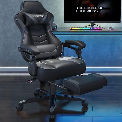 #ad ELECWISH Gaming Chair Ergonomic Swivel Recliner Office Seat w Lumbar support $149.99