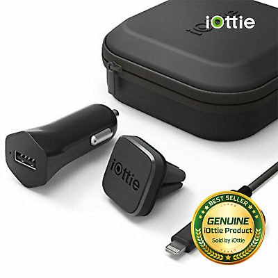 iOttie iTap Magnetic Mounting and Charging Travel Kit Phone Lightning Micro USB $49.95