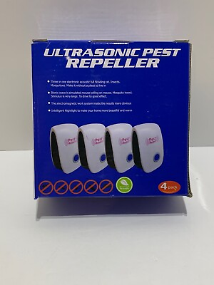#ad Electronic Mice Multiple Pest Repeller 4Pcs Enhanced Mosquito Ultrasonic Reject $12.50